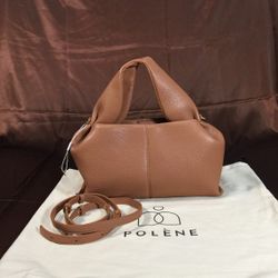 Polene Numero neuf Camel Crossbody Bag