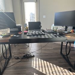 Large 62 inch computer desk - $100.00