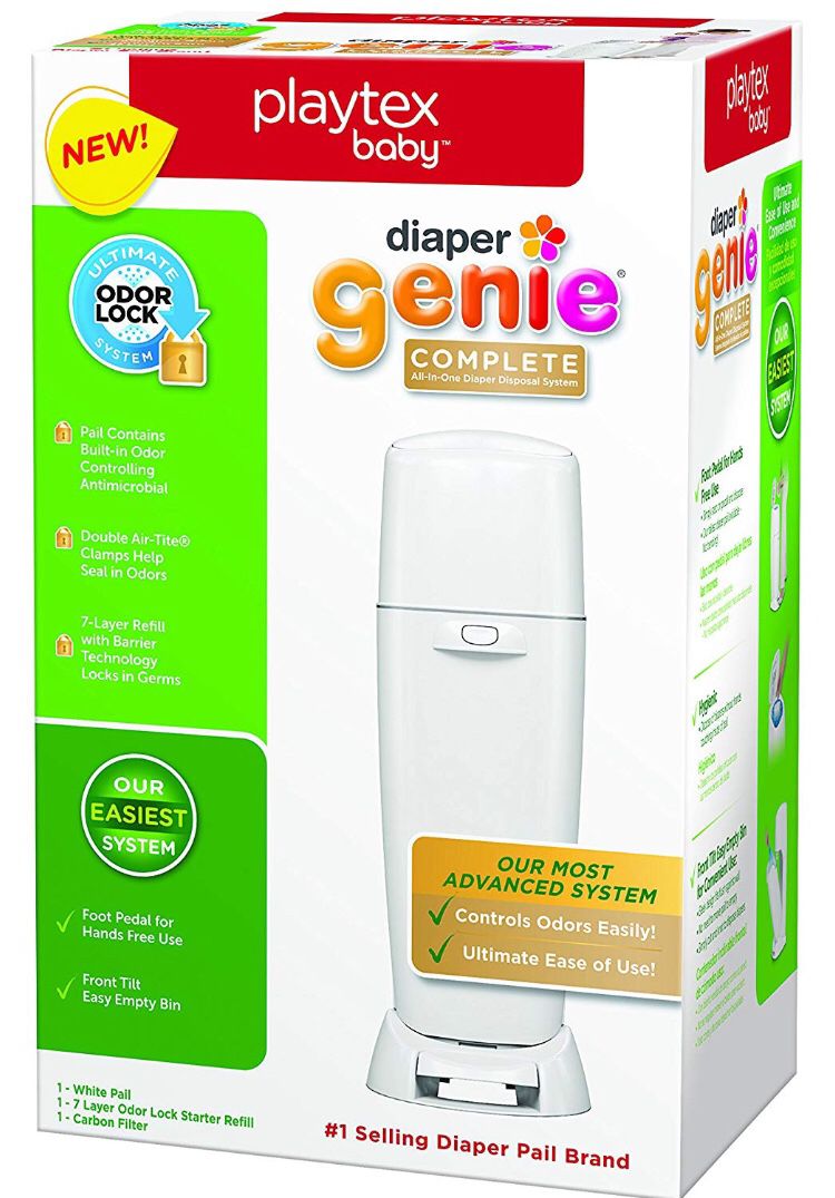 Diaper Genie - Playtex Diaper Genie Complete Diaper Pail with Odor Lock Technology