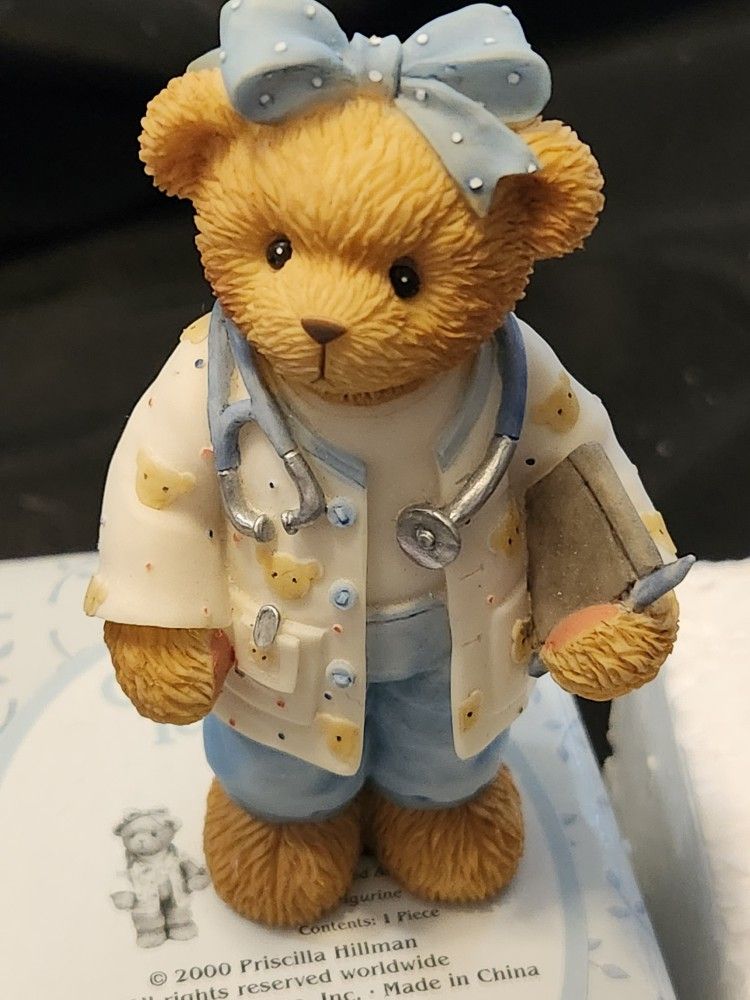 Cherished Teddies Nurse Paula - Helping Others Is The Best Part Of My Iob - 2000 Enesco W/ Box