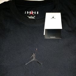 New! Jordan Black on Black Logo Tee Mens Size XL