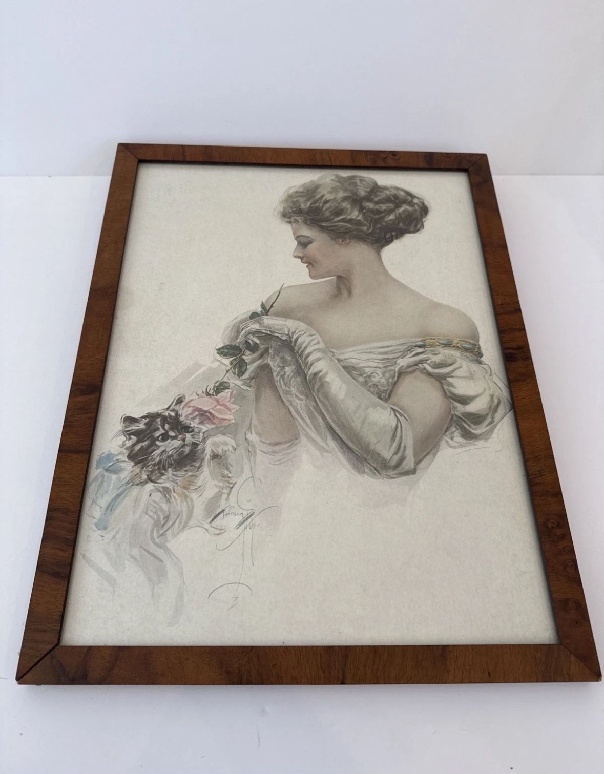 Vintage Harrison Fisher ODD MOMENTS Print 13x17”
