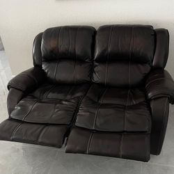 Recliner Love Seat Leather 