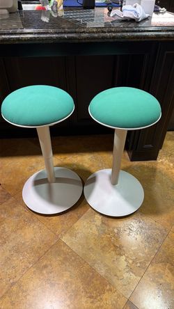 Set of IKEA Nilserik Adjustable Stools - 360 swivel function (2)