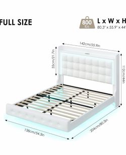 Full Size LED Bed frame