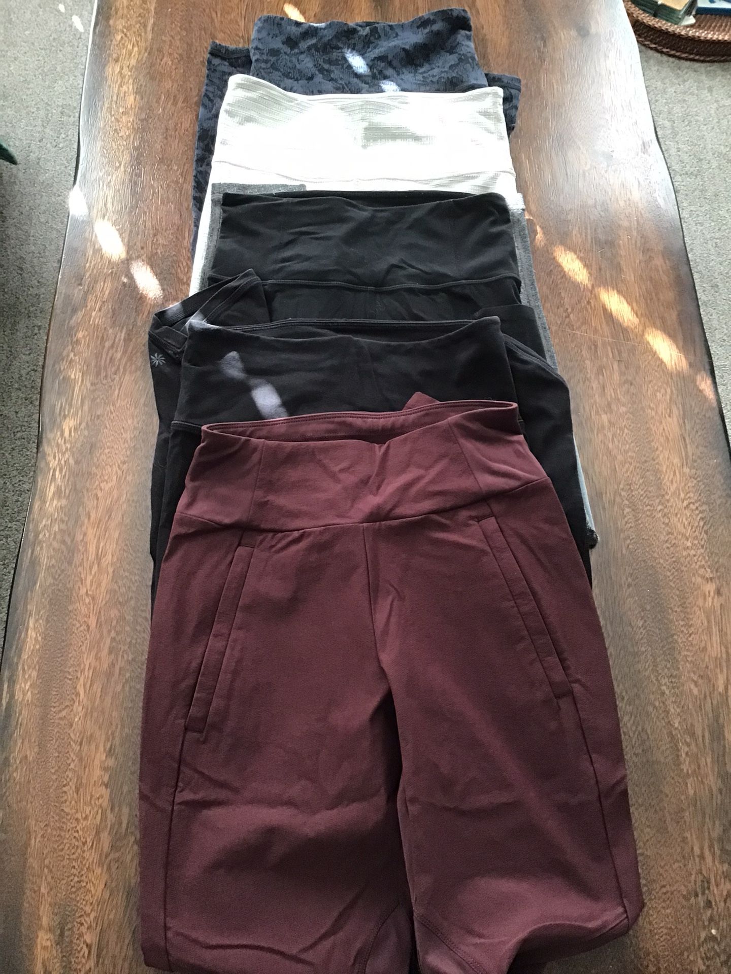 ATHLETA Leggings All 5 For 40 XS Pick Up At South Austin By William