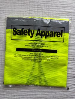 NEW Safety Vest Neon Yellow Medium