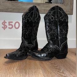 Leather Cowboy Boots And More