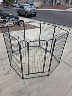 40" 8 panel heavy duty metal dog playpen