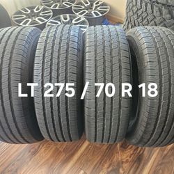 LT 275 / 70 R 18 (4) TIRES EVOLUXX 