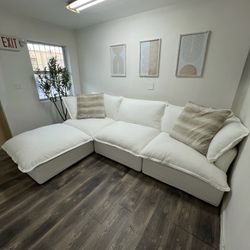 White Cloud Sectional (New In Boxes)