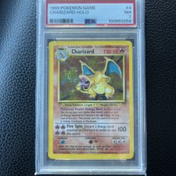 1999 Pokemon Charizard Base Holo PSA 7