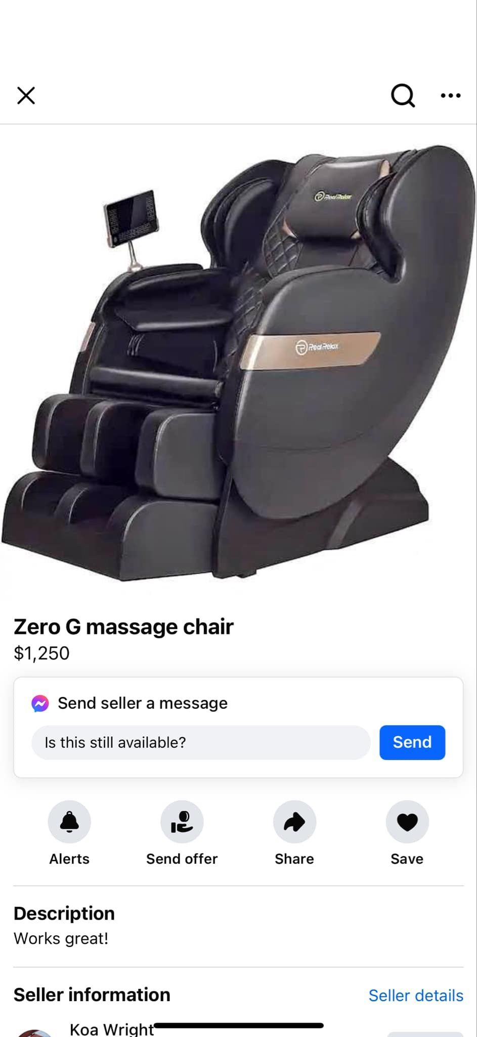 Zero G Massage Chair