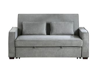 Alta Gray Studio Sofa with Pull-out Bed