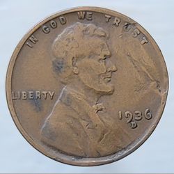1936-D Wheat Cent Error 