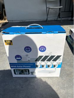Wire-Free PTZ Solar Security Camera System