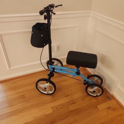 Knee Walker Scooter w/ Basket Steerable 10" Wheels Holds 300 Lbs