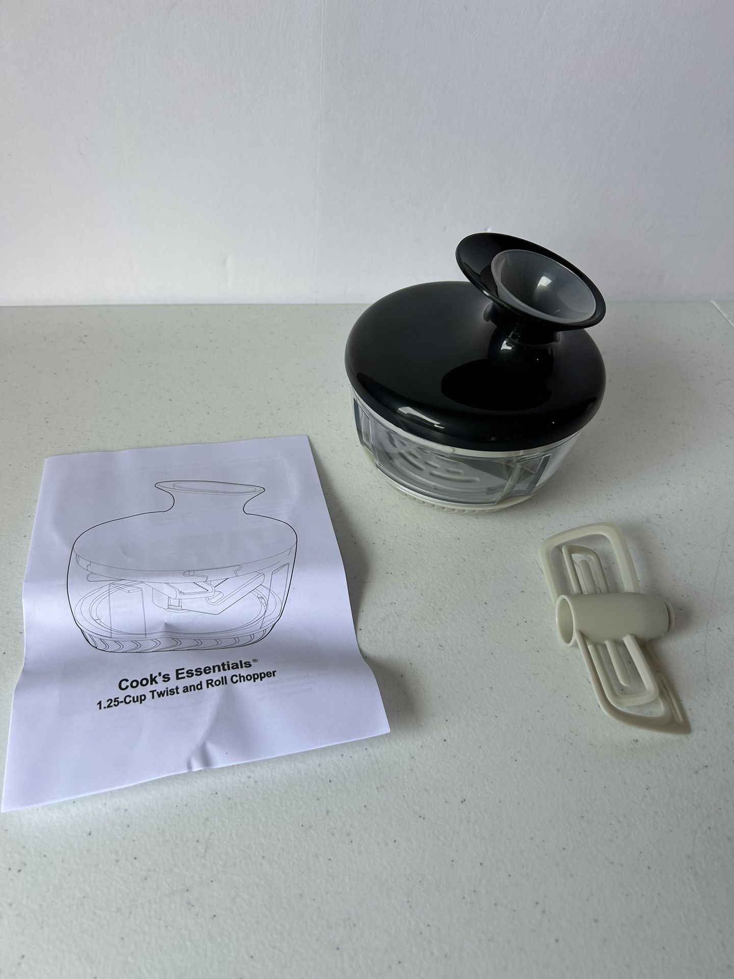Cook's Essentials Rolling Food Chopper Manual Hand, Shaker, Mixer, Cutter  #3948