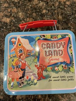 Vintage Candy Land Game Metal Lunch Box