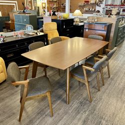 MCM Style Rectangular Dining Table *Chairs NOT Included*