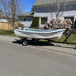 12’ Hi laker, Trailer, 4hp Evenrude