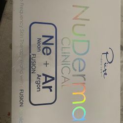 NuDerma Professional Skin Therapy Wand - Portable High Frequency Skin Therapy Machine with 6 Neon & Argon Wands – Boost Your Skin – Clear Firm & Tight