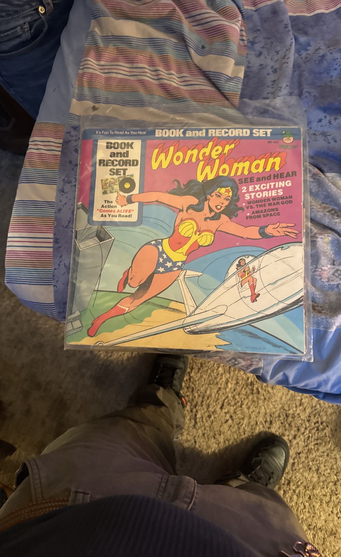 1977 Wonder, Woman Book And Record Set