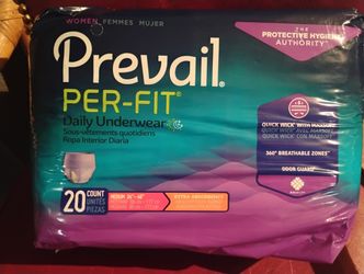 20 Prevail Diapers $4.50 Ea.FcFs Firm Price Serious Buyers only Local Pickup
