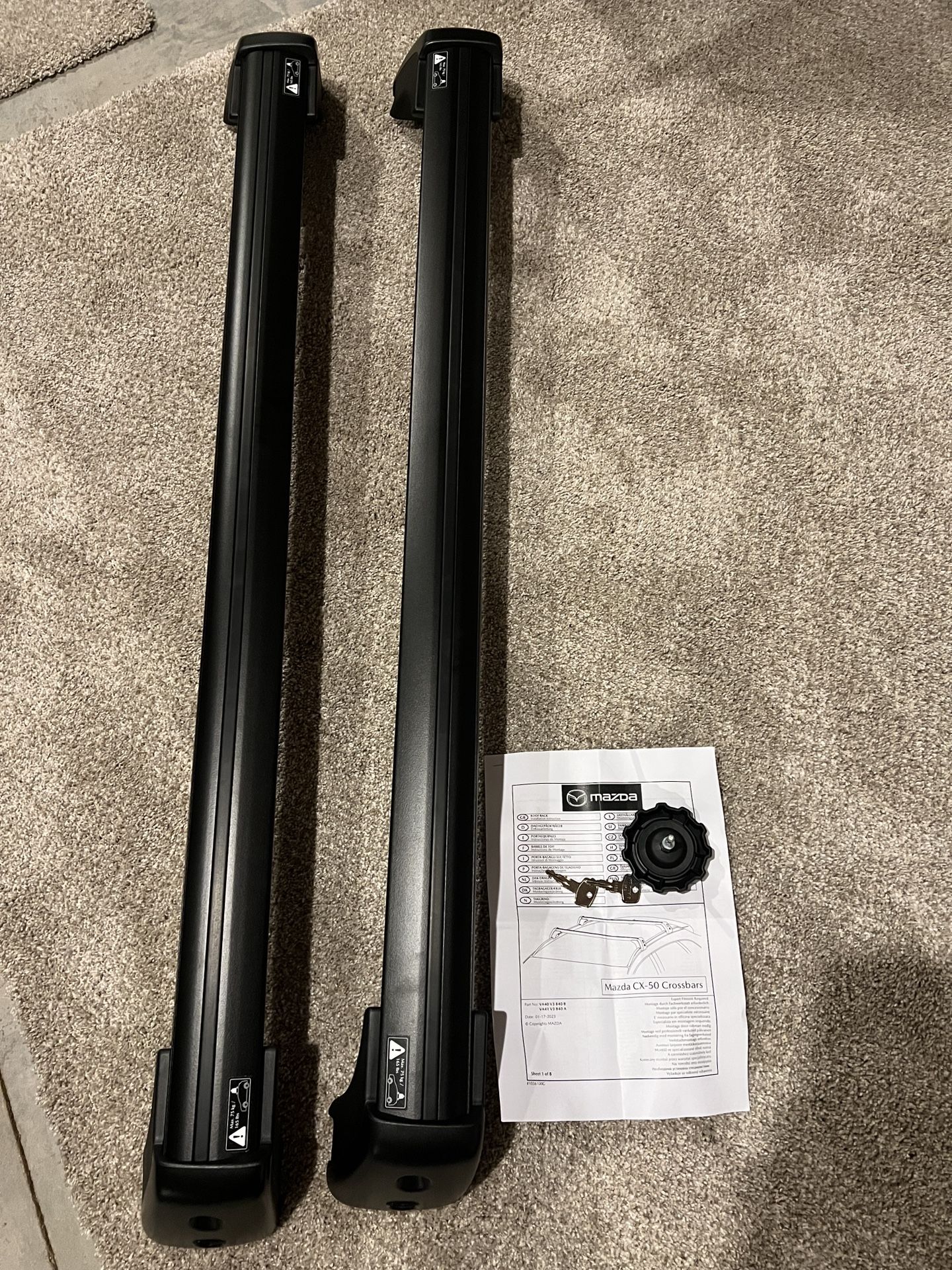 Black Crossbars For Mazda CX-50