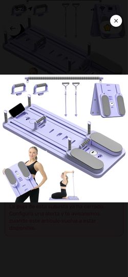Pilates Board - 2024 Pilates Reformer Set, Multi-Purpose Foldable Pilates Reformer Board for Home, 5in1 Pilates Sliding Board