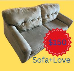 Sofa Couch and Love Seat