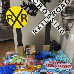 Kids Train Themed Party Decor
