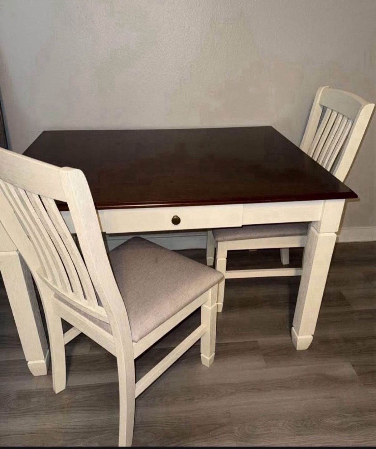 Dining Table With Three Chairs