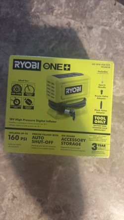 Ryobi 18v High pressure digital inflator