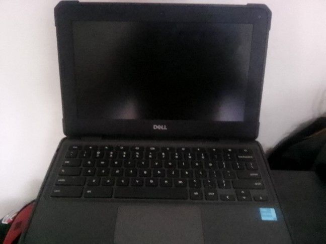 Black Dell Intel Chromebook Laptop 