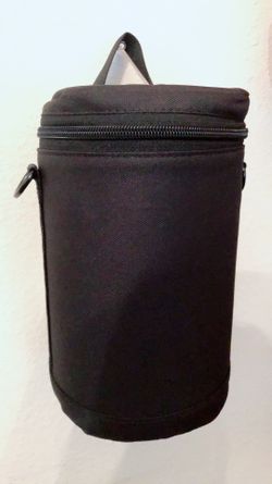 Canvas camera lens pouch(black)