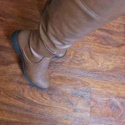 Brown Long Boots Size 6