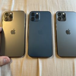 Selling iPhone 12 Pro 256GB Any Carrier Unlocked Colors Black/Blue Very Good Condition 