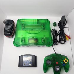 Nintendo 64 Funtastic Jungle Green Console Bundle