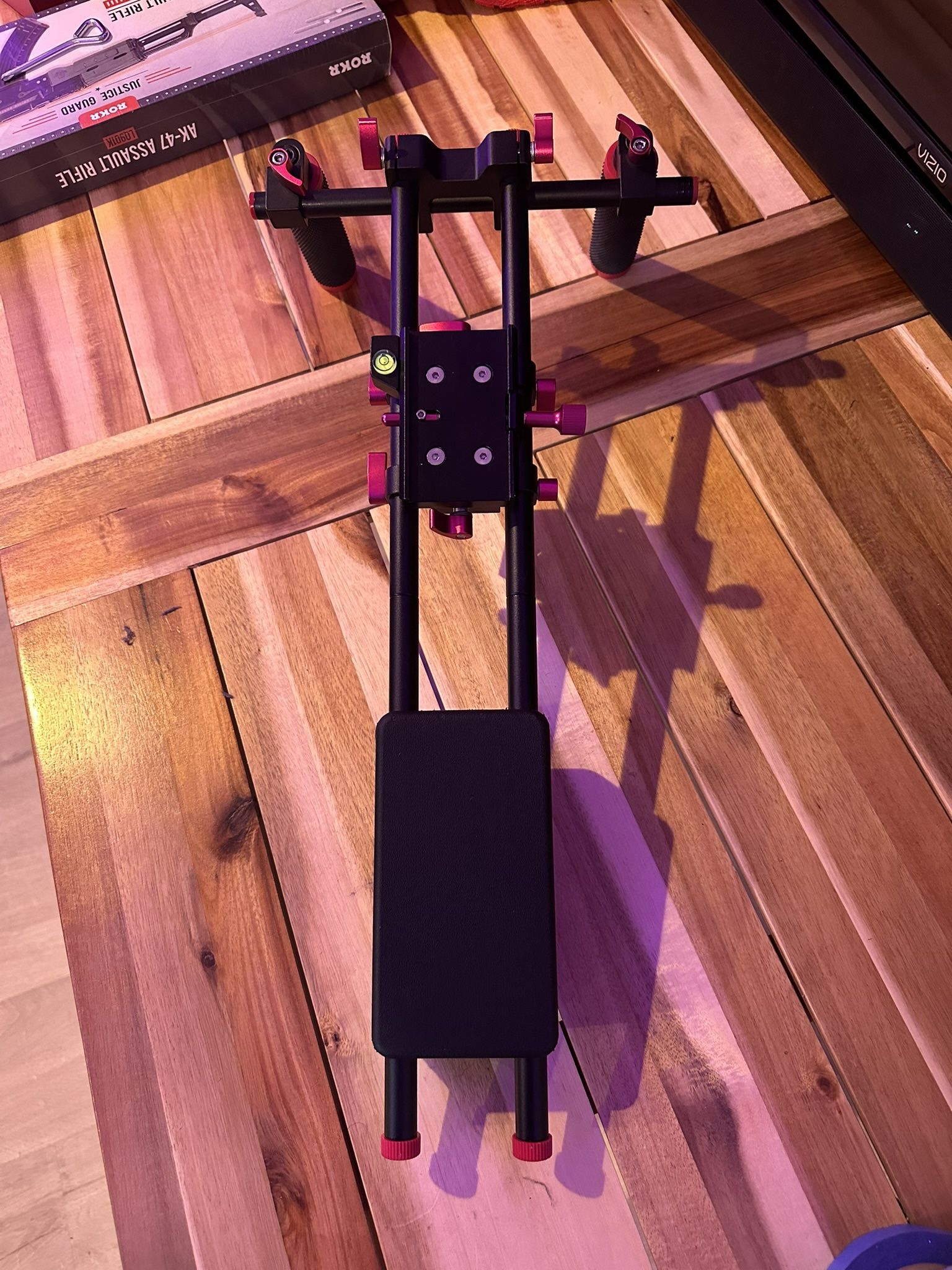 DSLR Camera Shoulder Rig – Adjustable Video Stabilizer w/ Dual Grips