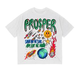 Hellstar supreme FLAME TEE - WHITE