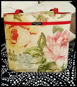 KATE SPADE Floral Print Canvas Small Tote
