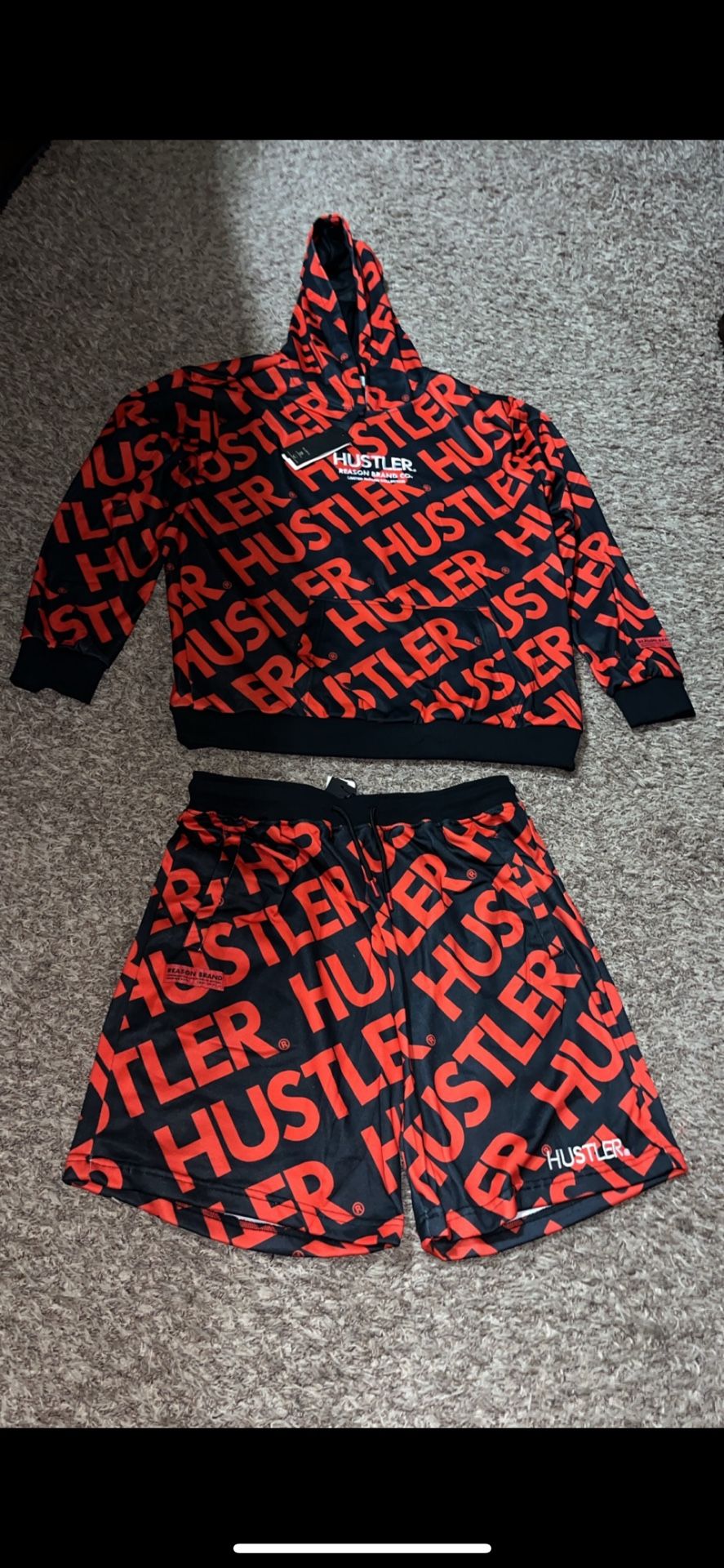 $80 Hustler Shirt/Short Set