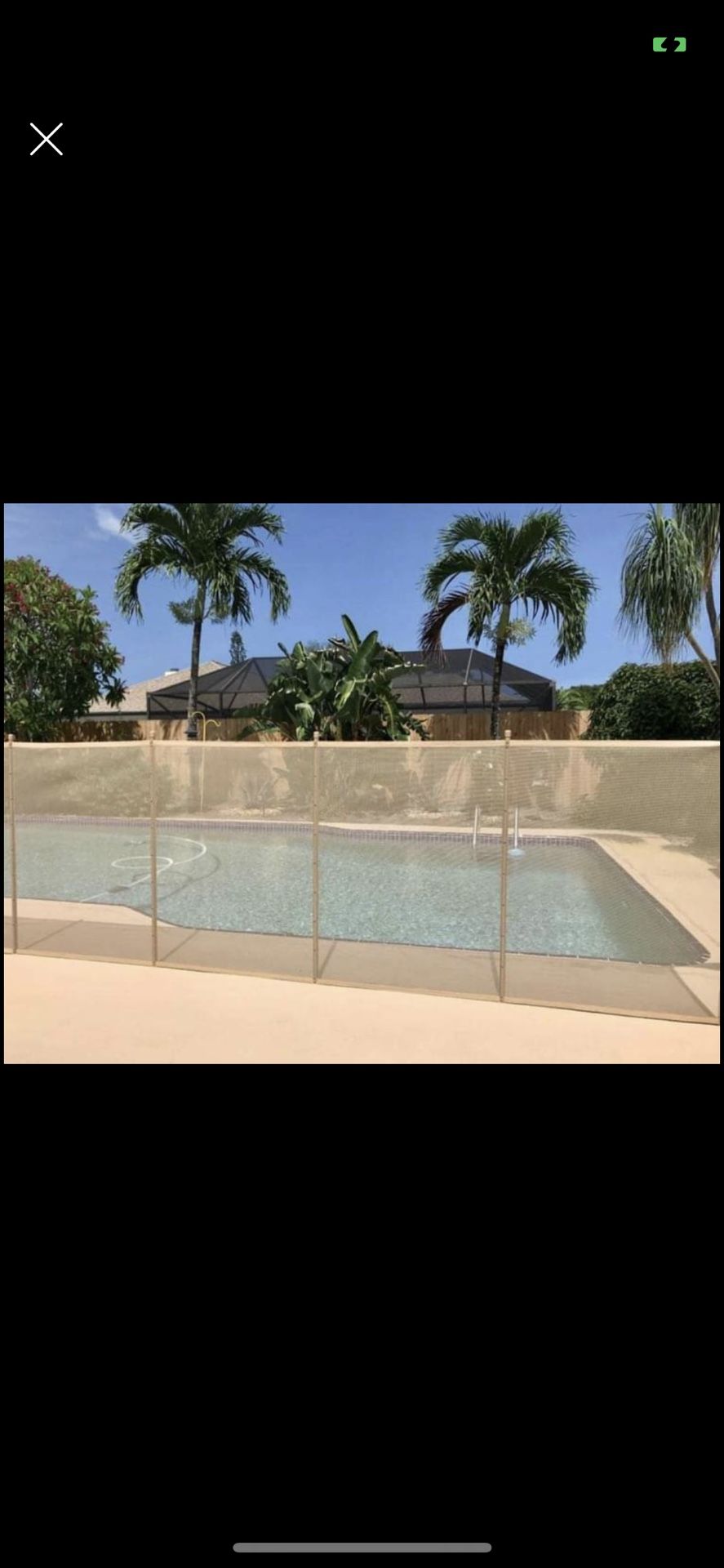 4' x 12' ft In-Ground Swimming Pool Safety Fence