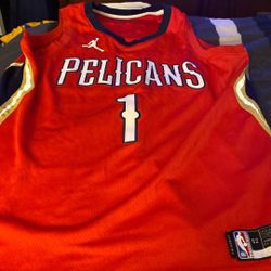Pelicans Zion Williamson Red Jersey
