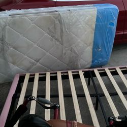 Free Twin Bed And Mattress And Kids Rocking Horse 