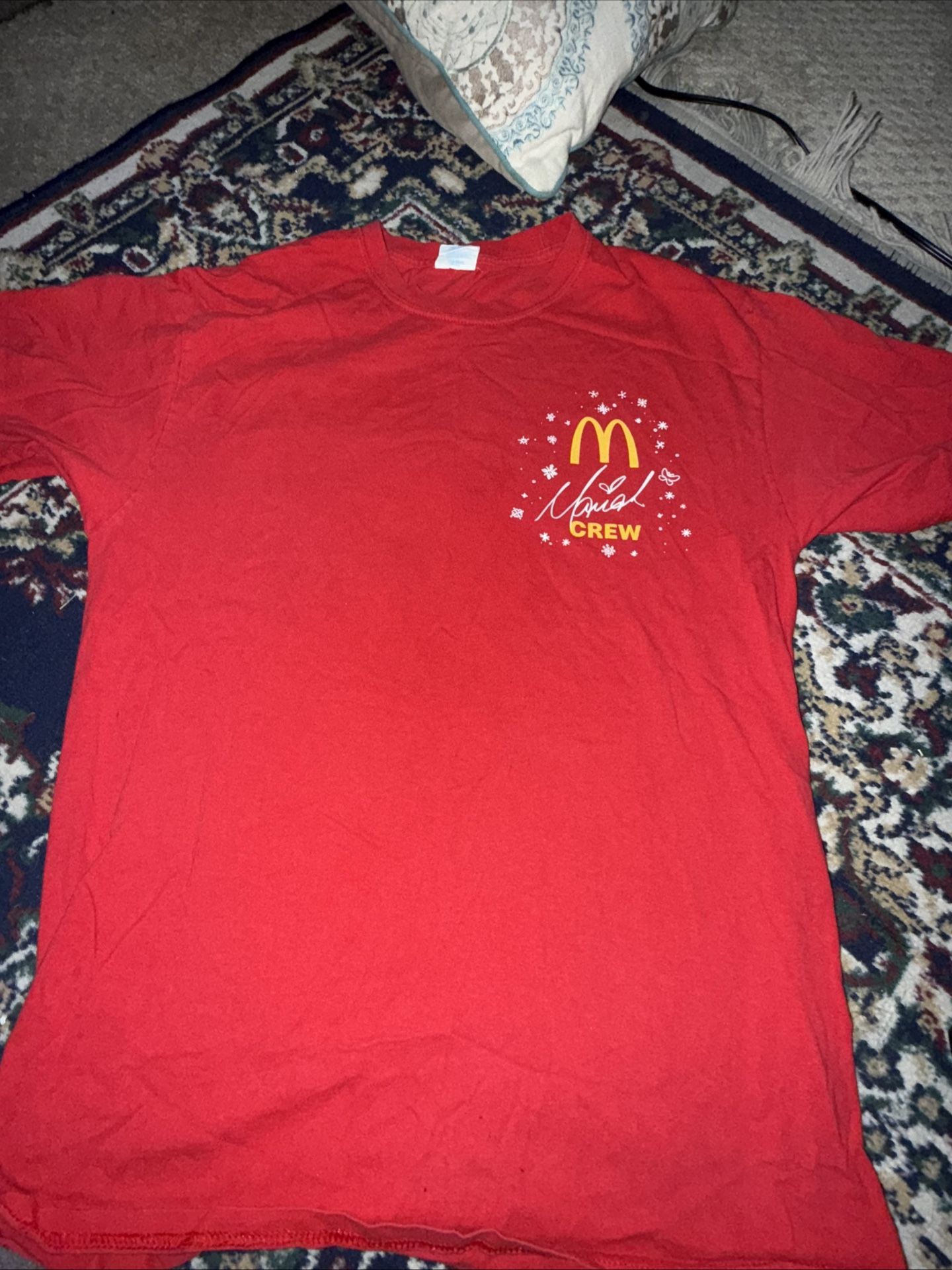 McDonalds Mariah Carey Employee Short Sleeve Adult