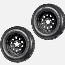 New 5 Lug Trailer Wheels And Tires * Set Of 2 *
