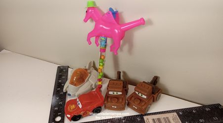 Disney Pixar Cars Toy Lot Lightning McQueen Mater Star Wars Anakin Podracer
