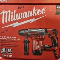 Milwaukee 1-1/8" SDS Plus Rotary Hammer Kit 